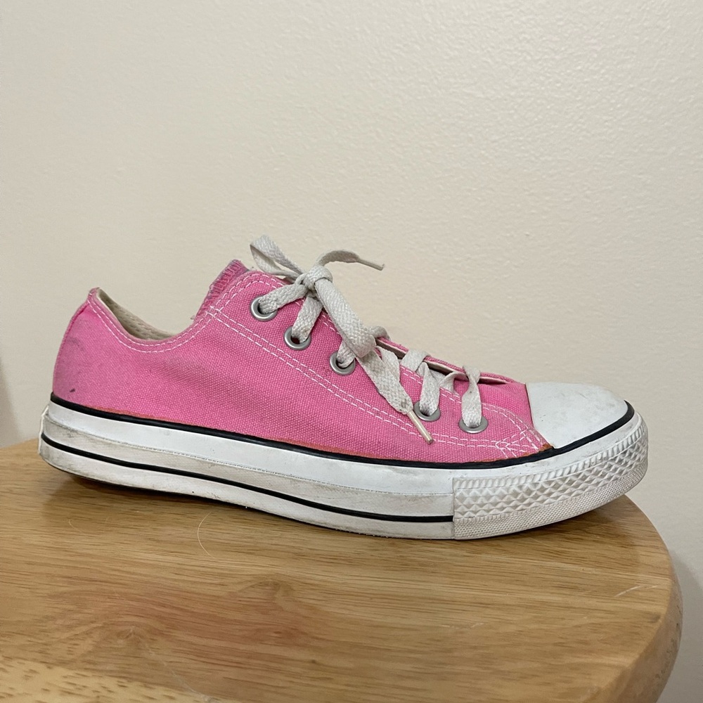Converse All Star Pink Low Top US Size Women’s 8 Men’s 6 Sneaker Shoes - Picture 7 of 13